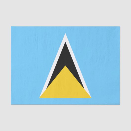 Vlag van Saint Lucia Tissuepapier (Voorkant)