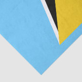 Vlag van Saint Lucia Tissuepapier (Detail)