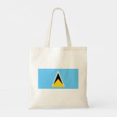 Vlag van Saint Lucia Tote Bag (Achterkant)