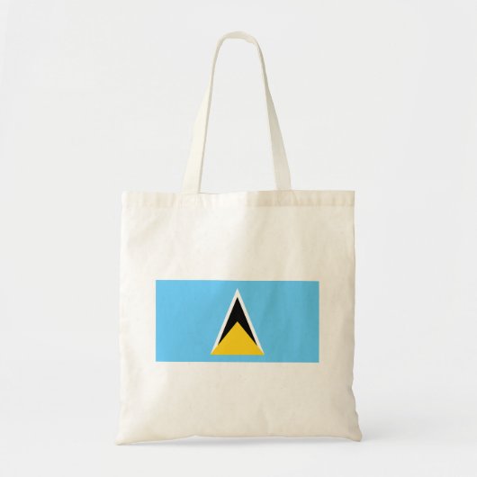 Vlag van Saint Lucia Tote Bag (Voorkant)