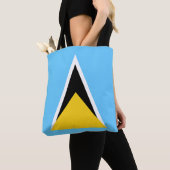 Vlag van Saint Lucia Tote Bag (Dichtbij)