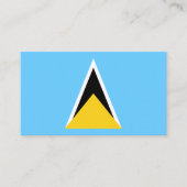 Vlag van Saint Lucia, vlag van Saint Lucia Visitekaartje (Voorkant)