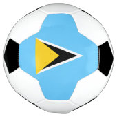 Vlag van Saint Lucia Voetbal (Gedraaid)