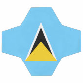 Vlag van Saint Lucia Voetbal (Enkel)