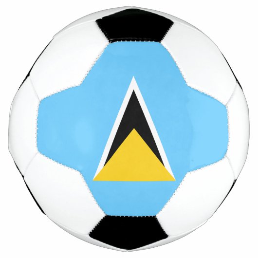 Vlag van Saint Lucia Voetbal (Voorkant)