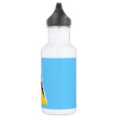 Vlag van Saint Lucia Waterfles (Rechts)