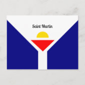 Vlag van Saint Martin Briefkaart (Voorkant)