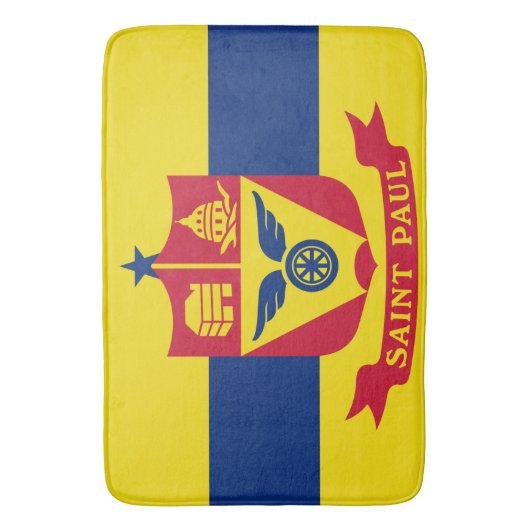 Vlag van Saint Paul (Minnesota) Badmat (Voorkant Verticaal)