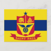 Vlag van Saint Paul (Minnesota) Briefkaart (Voorkant)