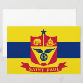 Vlag van Saint Paul (Minnesota) Briefpapier (Voorkant / Achterkant)