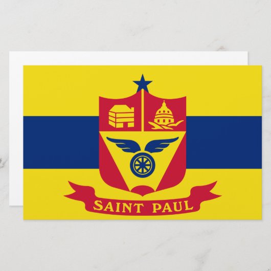 Vlag van Saint Paul (Minnesota) Briefpapier (Voorkant / Achterkant)