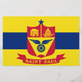 Vlag van Saint Paul (Minnesota) Briefpapier (Voorkant)