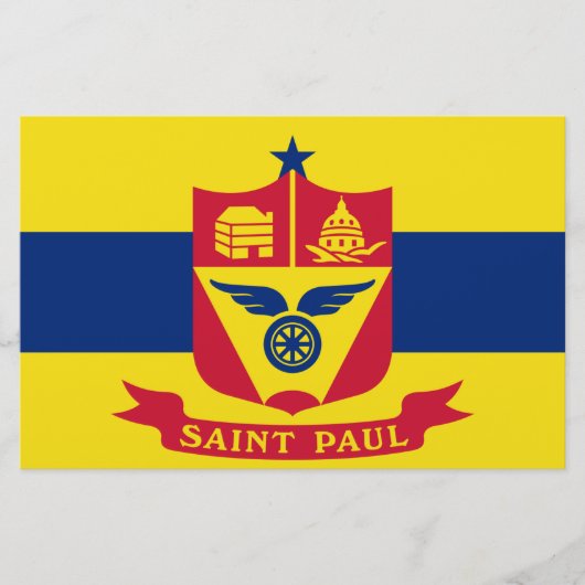 Vlag van Saint Paul (Minnesota) Briefpapier (Voorkant)