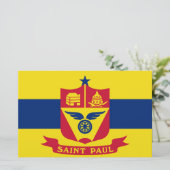 Vlag van Saint Paul (Minnesota) Briefpapier (Staand voorkant)