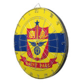 Vlag van Saint Paul (Minnesota) Dartbord (Voorkant Rechts)