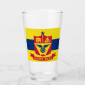 Vlag van Saint Paul (Minnesota) Glas (Voorkant)