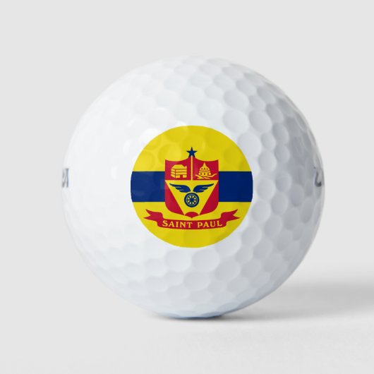 Vlag van Saint Paul (Minnesota) Golfballen (Voorkant)