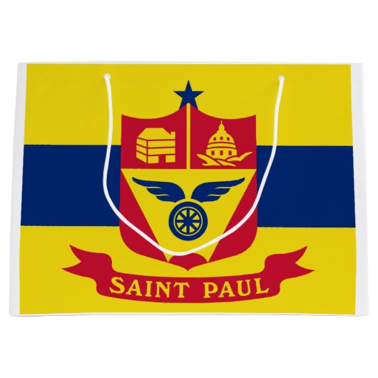 Vlag van Saint Paul (Minnesota) Groot Cadeauzakje (Voorkant)