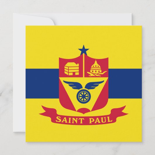 Vlag van Saint Paul (Minnesota) Kaart (Voorkant)