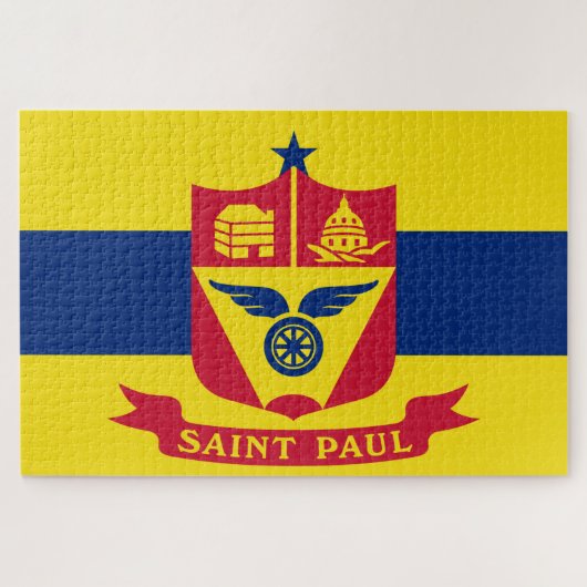 Vlag van Saint Paul (Minnesota) Legpuzzel (Horizontaal)