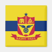 Vlag van Saint Paul (Minnesota) Magneet (Voorkant)
