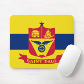 Vlag van Saint Paul (Minnesota) Muismat (Met muis)
