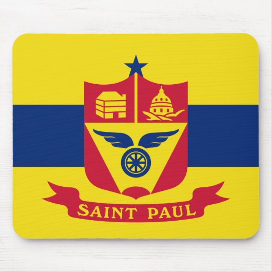 Vlag van Saint Paul (Minnesota) Muismat (Voorkant)