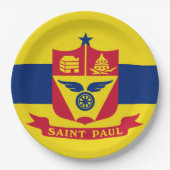 Vlag van Saint Paul (Minnesota) Papieren Bordje (Voorkant)