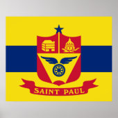 Vlag van Saint Paul (Minnesota) Poster (Voorkant)