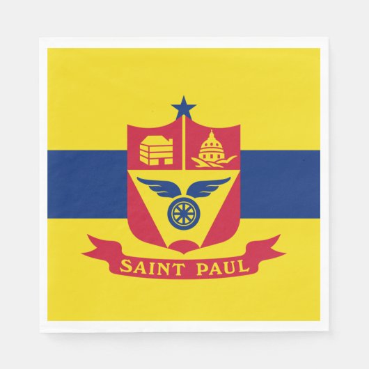 Vlag van Saint Paul (Minnesota) Servet (Voorkant)