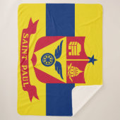 Vlag van Saint Paul (Minnesota) Sherpa Deken (Voorkant)