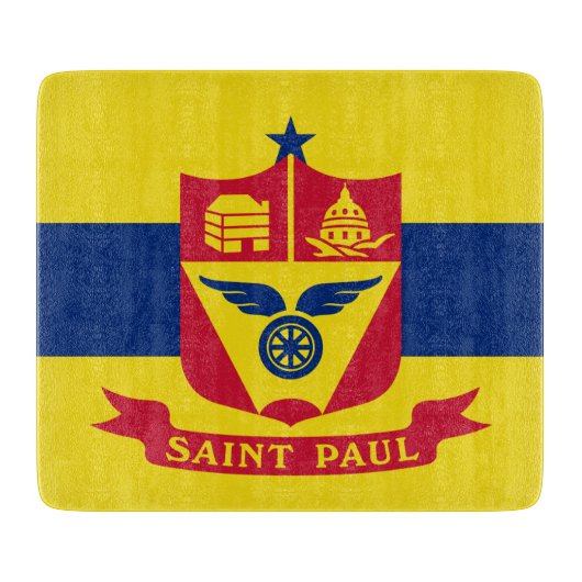 Vlag van Saint Paul (Minnesota) Snijplank (Voorkant)
