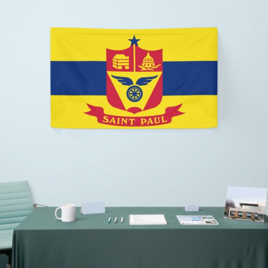 Vlag van Saint Paul (Minnesota) Spandoek (Beurs)