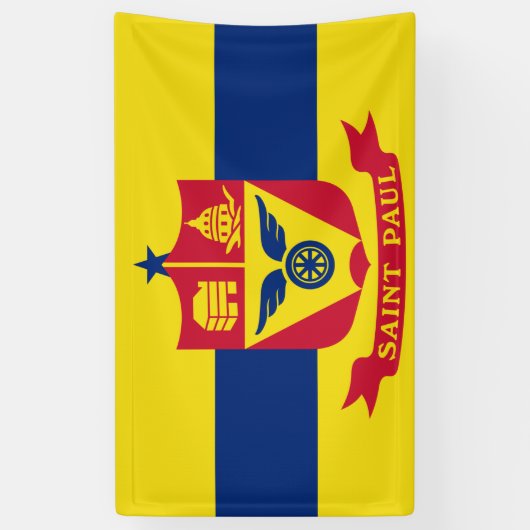 Vlag van Saint Paul (Minnesota) Spandoek (Verticaal)