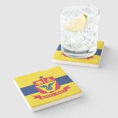 Vlag van Saint Paul (Minnesota) Stenen Onderzetter (Zijkant)