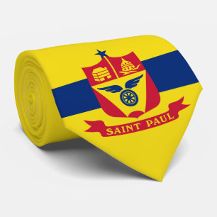 Vlag van Saint Paul (Minnesota) Stropdas