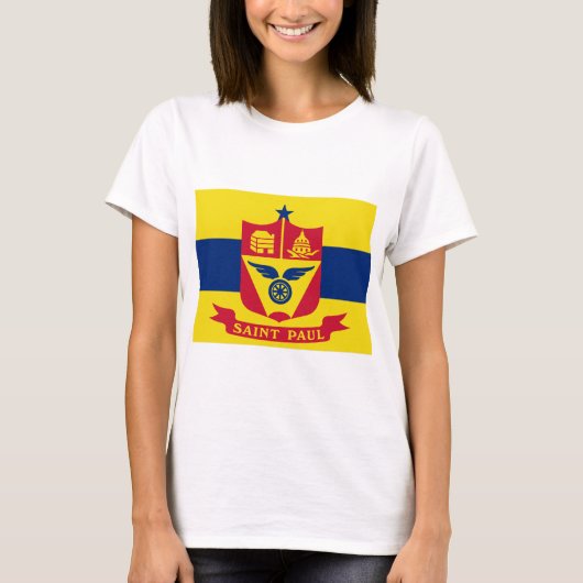 Vlag van Saint Paul (Minnesota) T-shirt (Voorkant)