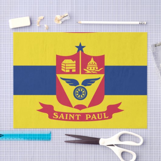 Vlag van Saint Paul (Minnesota) Tissuepapier (Craft)