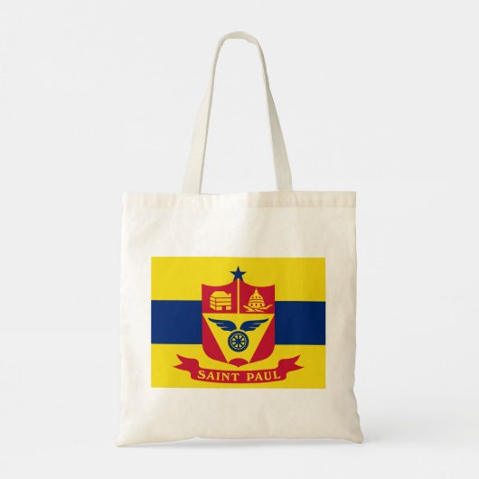 Vlag van Saint Paul (Minnesota) Tote Bag (Achterkant)