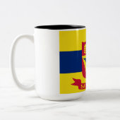 Vlag van Saint Paul (Minnesota) Tweekleurige Koffiemok (Links)