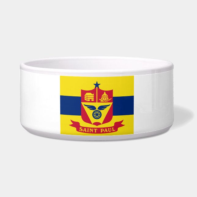 Vlag van Saint Paul (Minnesota) Voerbakje (Voorkant)