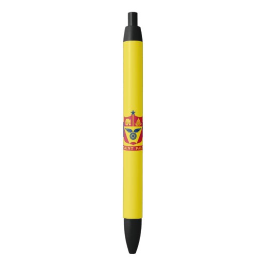 Vlag van Saint Paul (Minnesota) Zwarte Inkt Pen (Voorkant Verticaal)