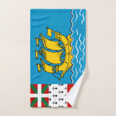 Vlag van Saint-Pierre en Miquelon Bad Handdoek (Handdoek)