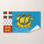 Vlag van Saint-Pierre en Miquelon Bad Handdoek (Handdoek)