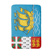 Vlag van Saint-Pierre en Miquelon Badmat (Voorkant Verticaal)
