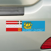 Vlag van Saint Pierre en Miquelon Bumpersticker (Op auto)