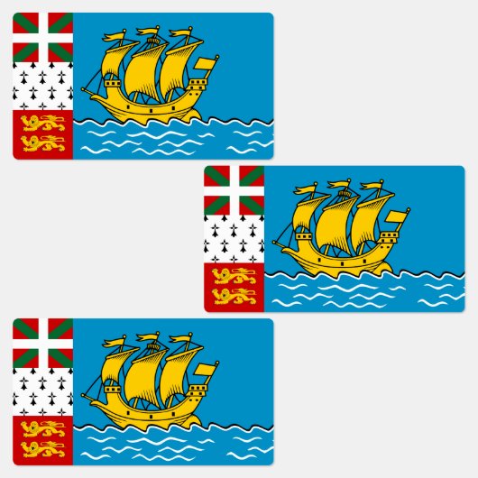 Vlag van Saint-Pierre en Miquelon Labels (Groep)
