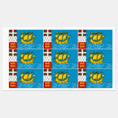 Vlag van Saint-Pierre en Miquelon Labels (Vel)