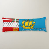 Vlag van Saint-Pierre en Miquelon Lichaamskussen (Achterkant)