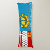 Vlag van Saint-Pierre en Miquelon Lichaamskussen (Voorkant Verticaal)